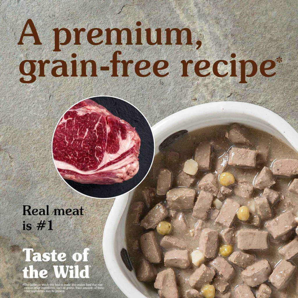 Taste Of The Wild High Prairie Canine Recipe With Bison In Gravy 13-oz Can Dog Food image number null