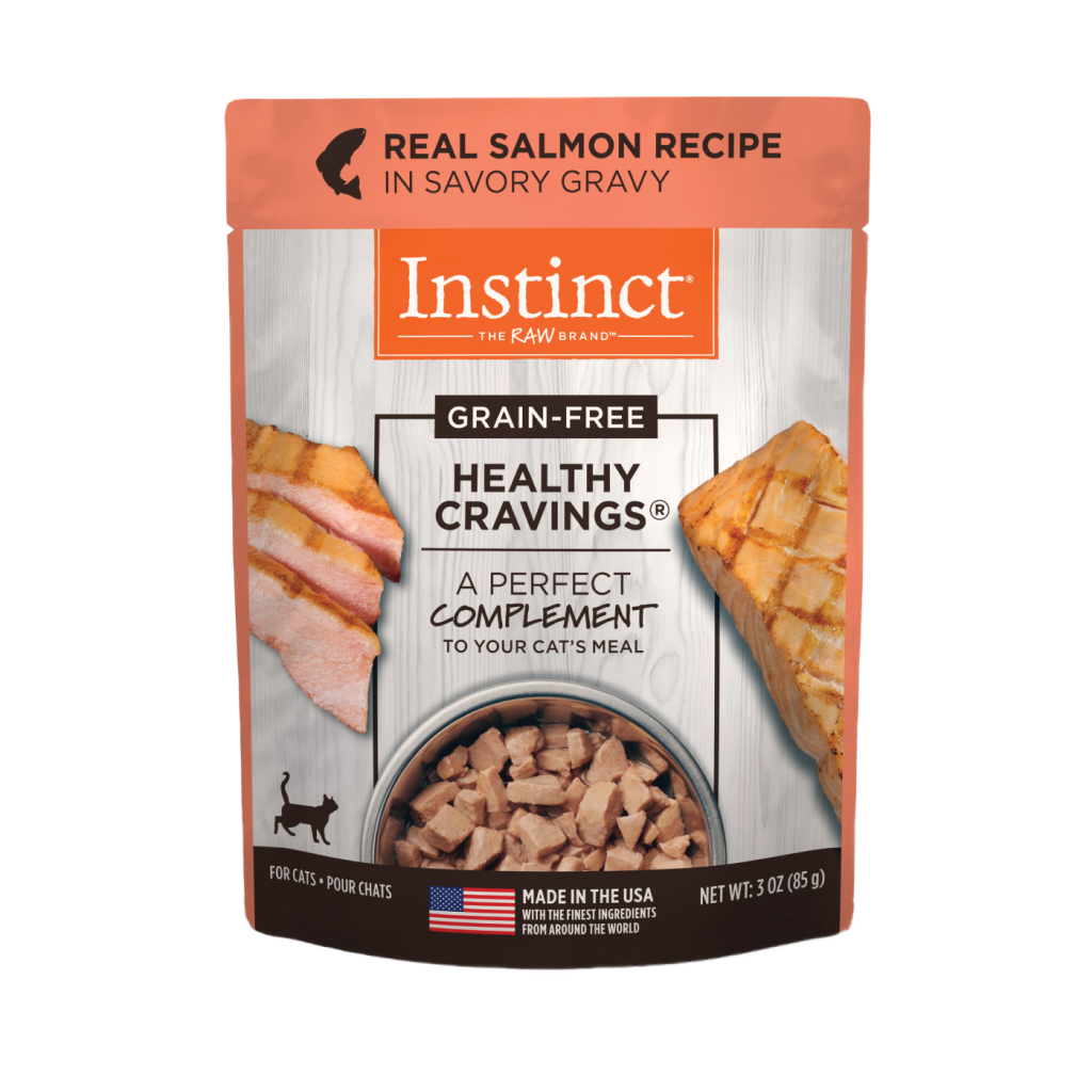 Instinct Healthy Cravings Grain-Free Real Salmon Recipe In Savory Gravy Wet Cat Food Topper image number null
