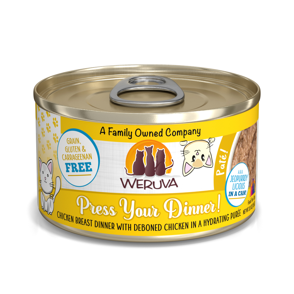 Weruva Classic Cat Paté Can - Press Your Dinner!, 3-oz image number null