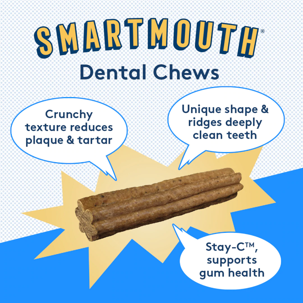 The Missing Link Smartmouth™ Dental Chews For Large/Extra Large Dogs 14 Count image number null