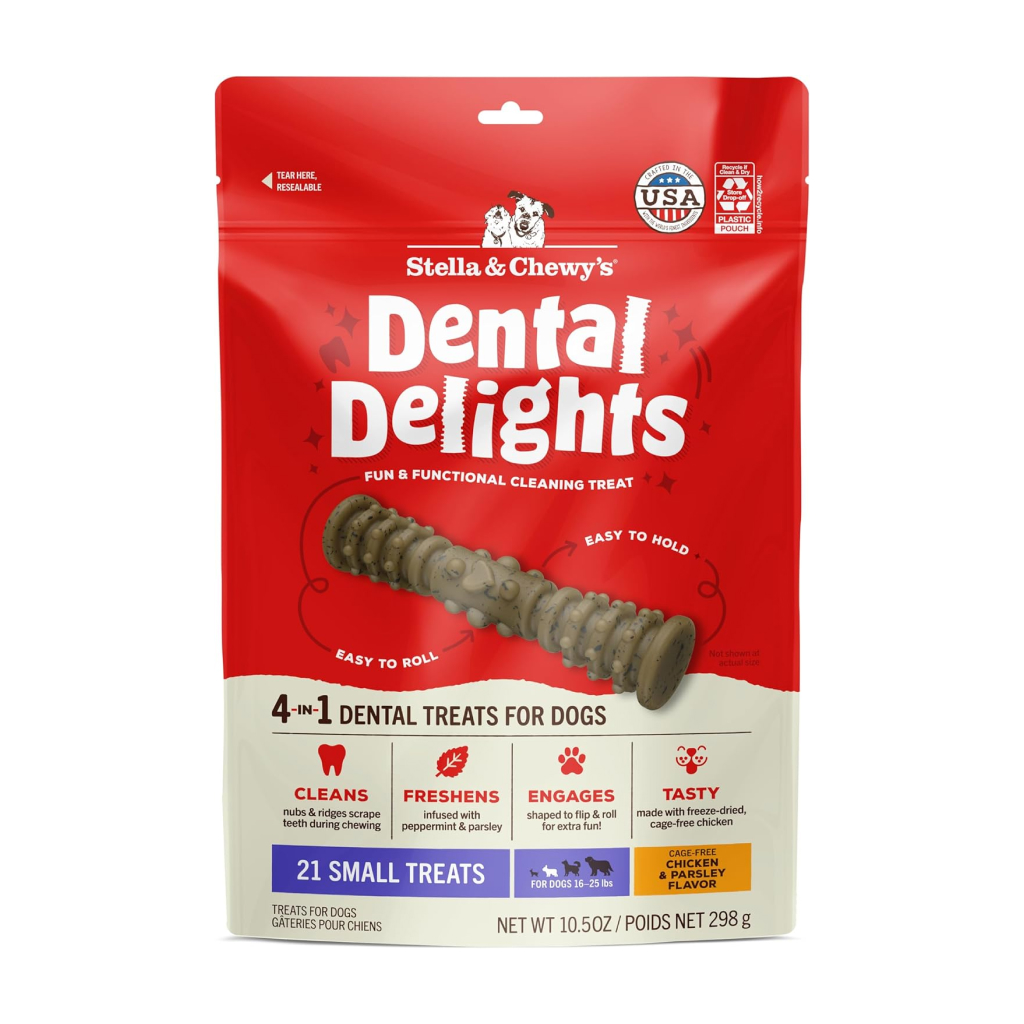 Stella & Chewy's Dental Delights Small Dog Dental Treats, 10.5-oz image number null
