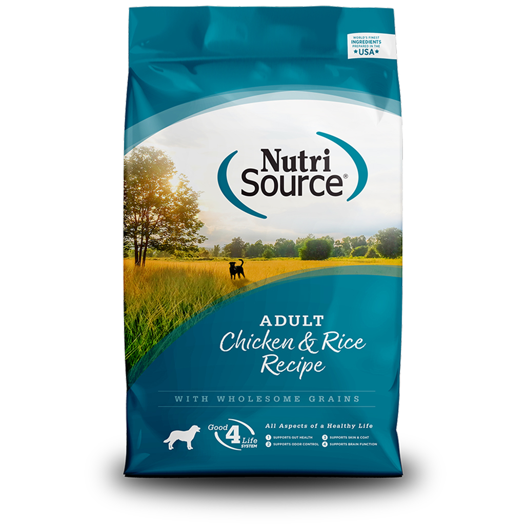 NutriSource Chicken & Rice Recipe Dry Dog Food, 12-lbs image number null