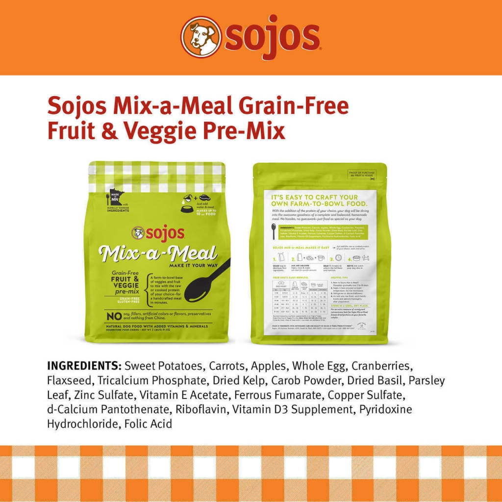 Buy Sojos Mix A Meal Grain Free Recipe Pre Mix Dog Food for USD 19.99 99.99 CentinelaFeed