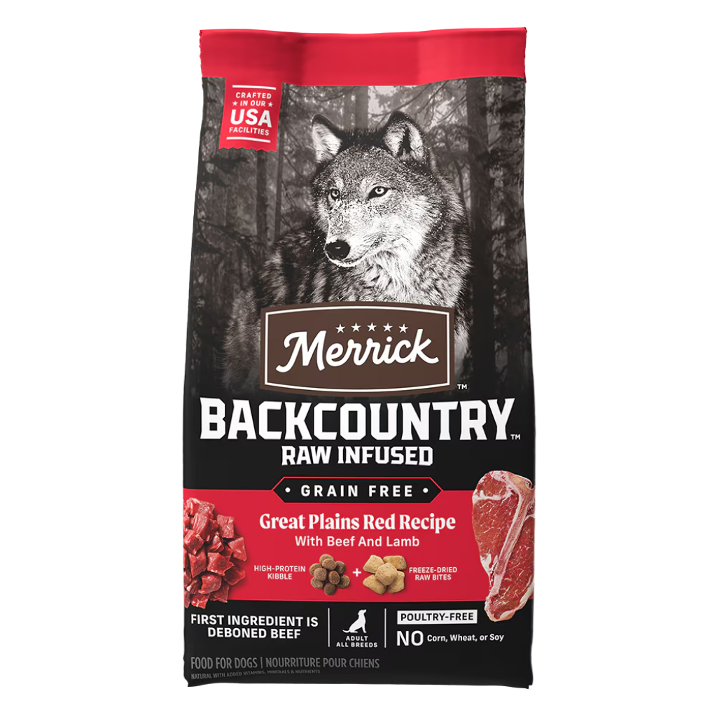 Merrick Backcountry Raw Infused Great Plains Red Recipe Grain Free Dry Dog Food image number null