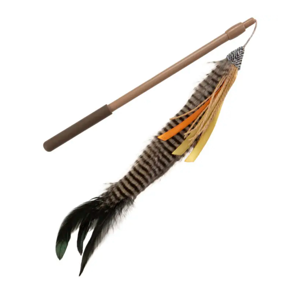 Instincts by SmartyKat Fly 'N Frenzy Extendable Wand Cat Toy, 1-count image number null