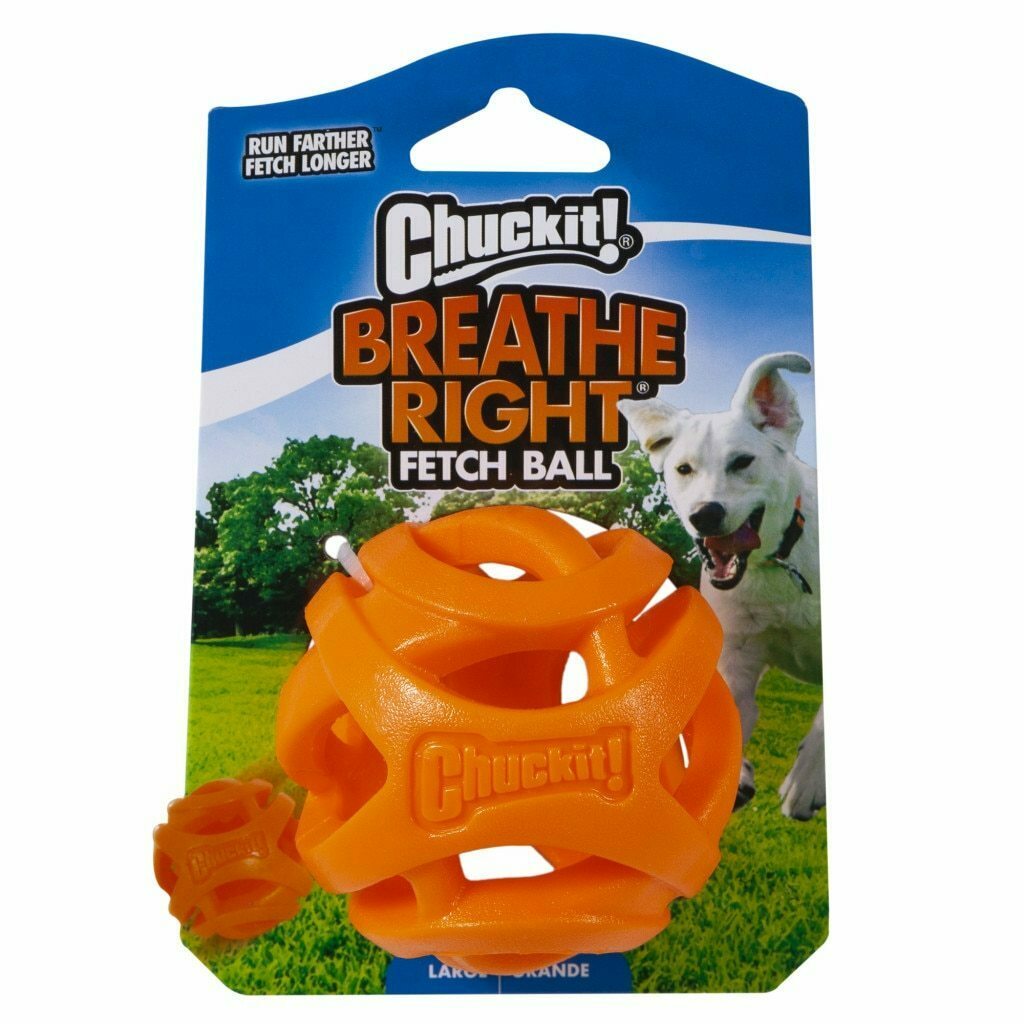 Chuckit! Large Breathe Right Fetch Ball Dog Toy, 1-count image number null