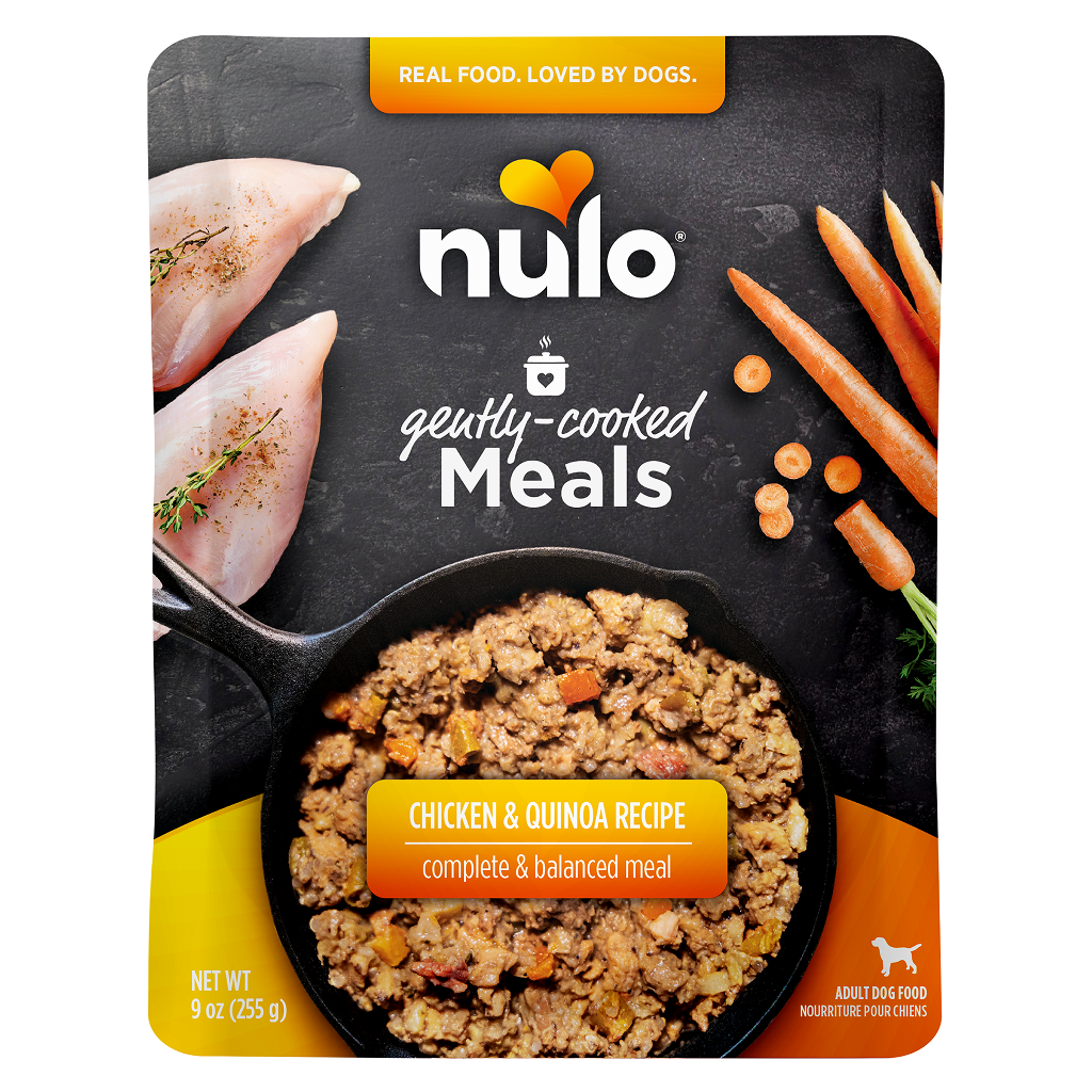 Nulo Dog Gently-Cooked Meals Chicken & Quinoa Pouch, 9-oz image number null