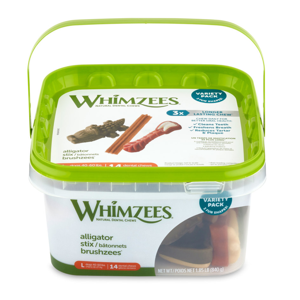 Whimzees Dog Natural Dental Chews, Variety Pack image number null