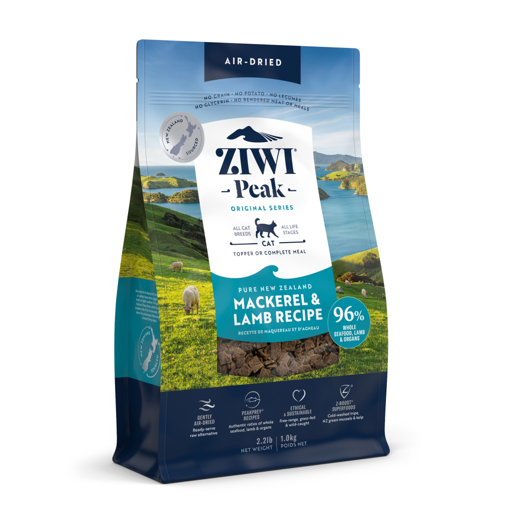 ZIWI Peak Air-Dried Mackerel & Lamb Recipe Cat Food, 2.2-lb image number null