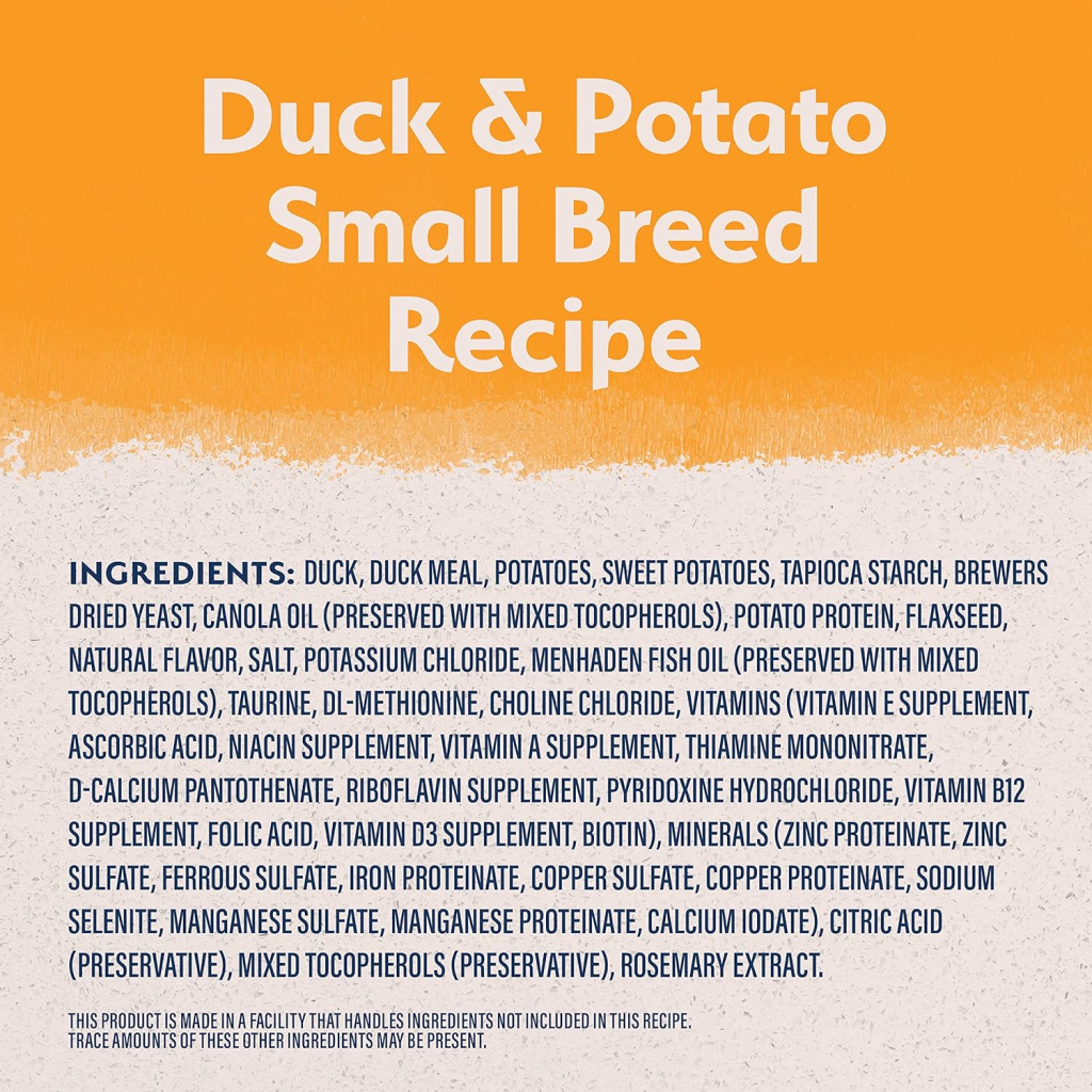 Natural Balance Limited Ingredient Potato And Duck Small Breed Dry Dog Food, 12-lb image number null