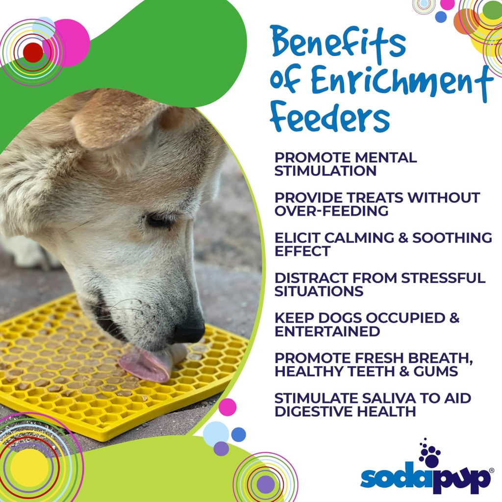 Sodapup Large Honeycomb Design Enrichment Lick Mat, Purple image number null