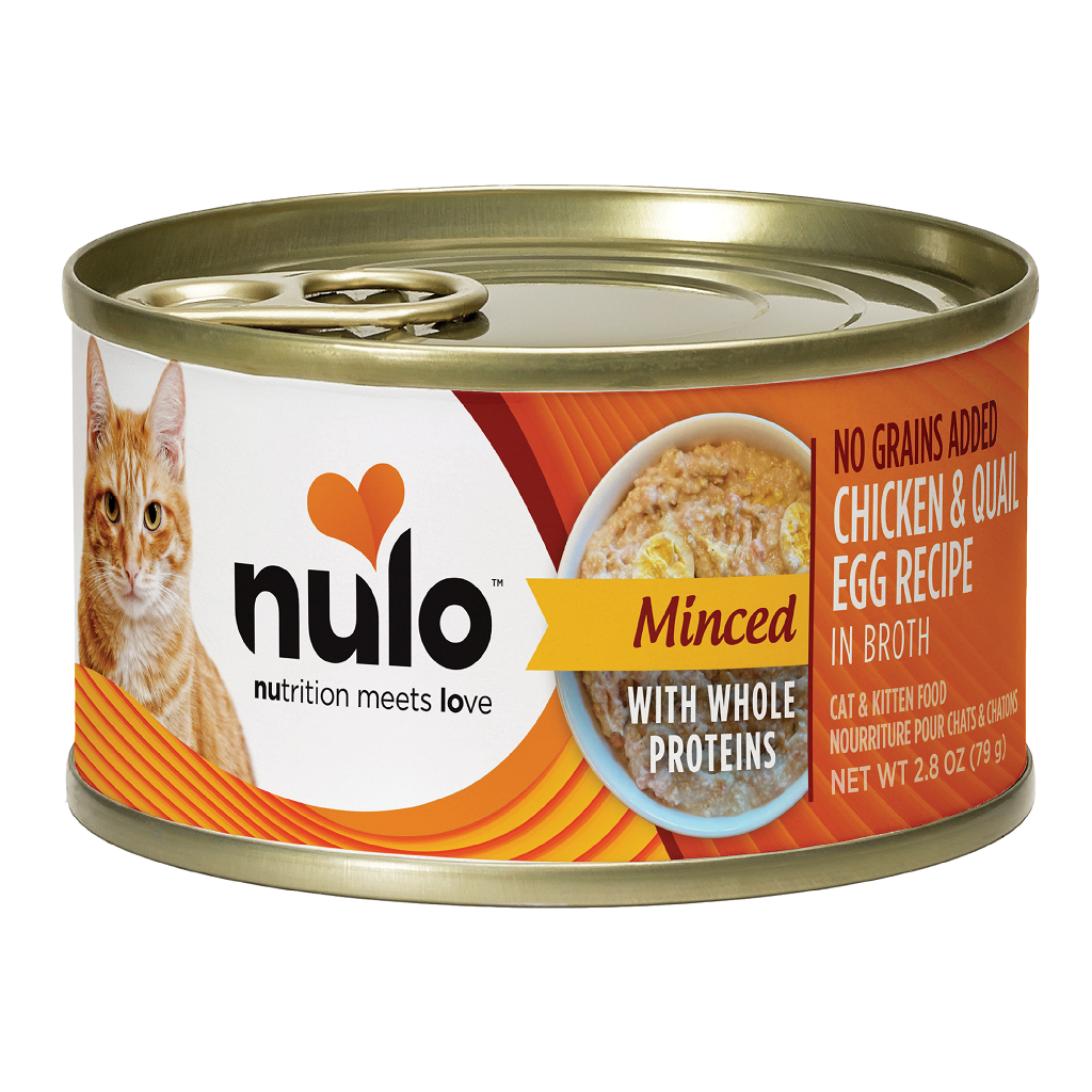 Nulo Minced Cat Chicken & Quail Egg Cans with Whole Proteins, 2.8-oz image number null