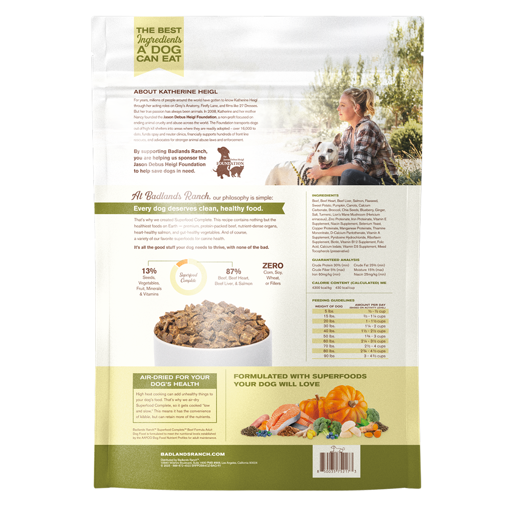 Badlands Ranch Air- Dried Grain- Free Superfood Complete Beef, 64-oz image number null