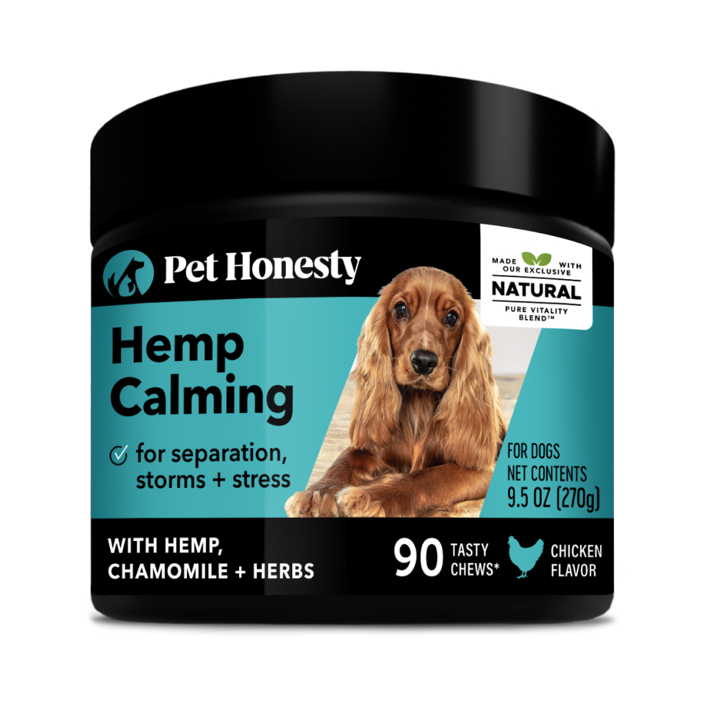Pet Honesty Hemp Calming Chews for Dogs, Chicken, 90-count image number null