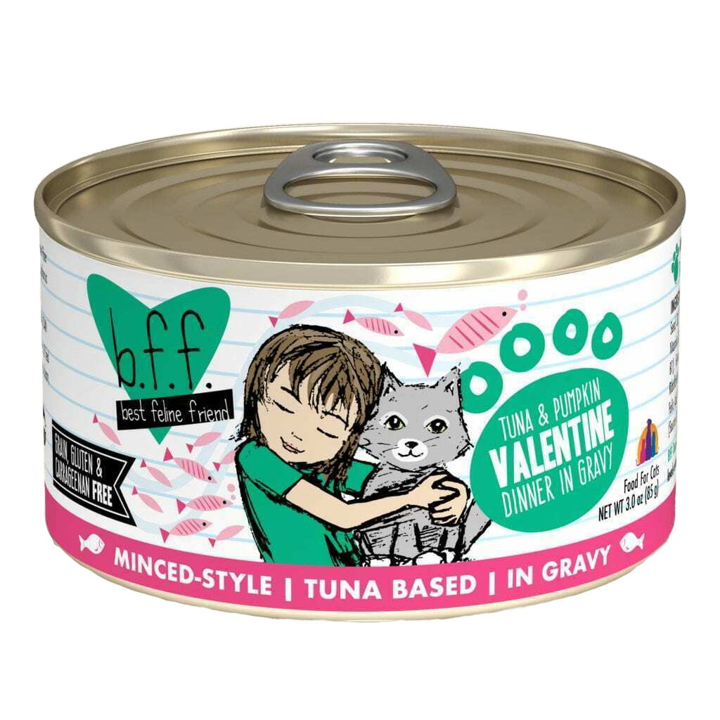 Best Feline Friend (B.F.F.) Tuna & Pumpkin Valentine With Tuna & Pumpkin In Gravy Cat Food By Weruva, 5.5-oz Can image number null