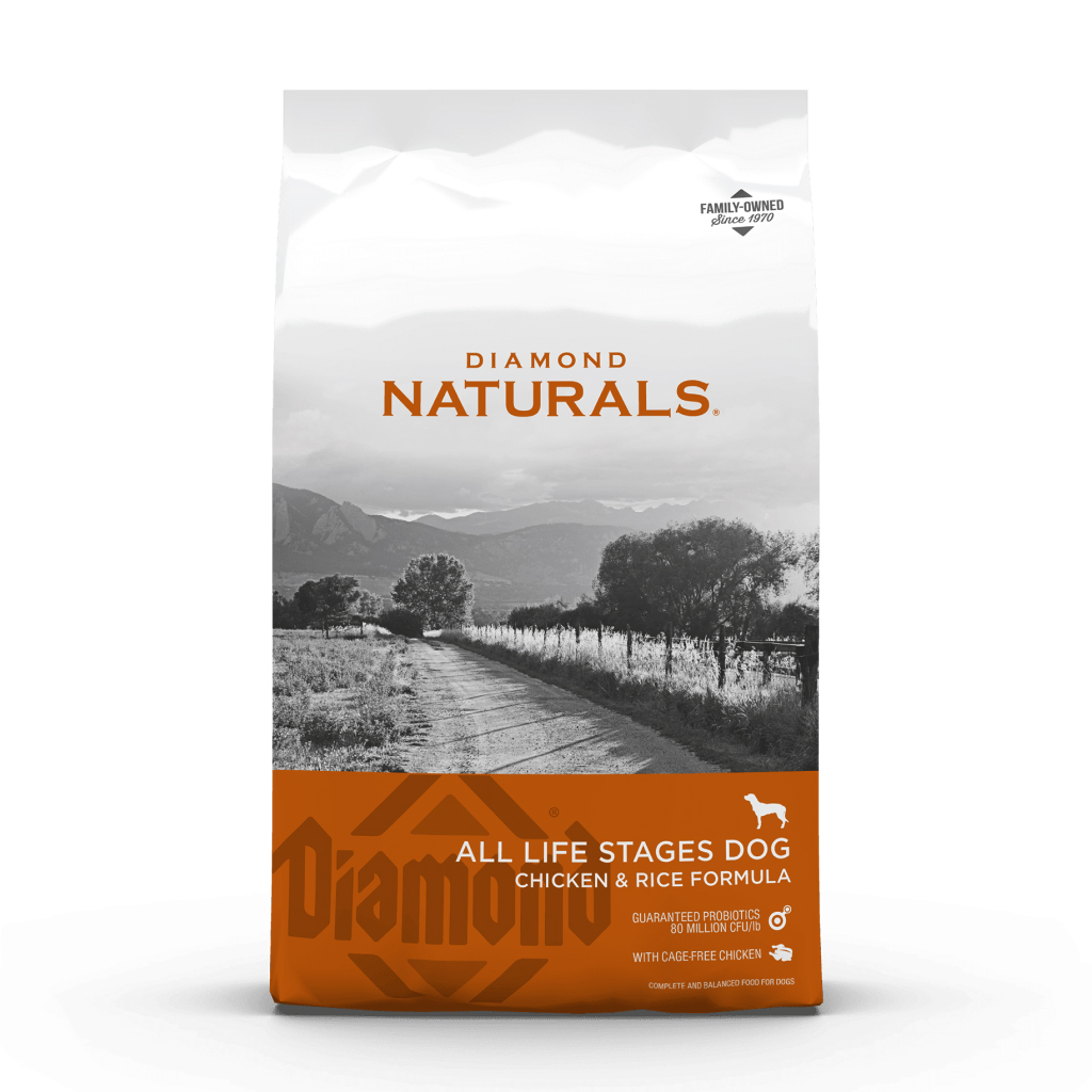 Diamond Naturals Chicken & Rice Formula Dry Dog Food, 40-lb image number null