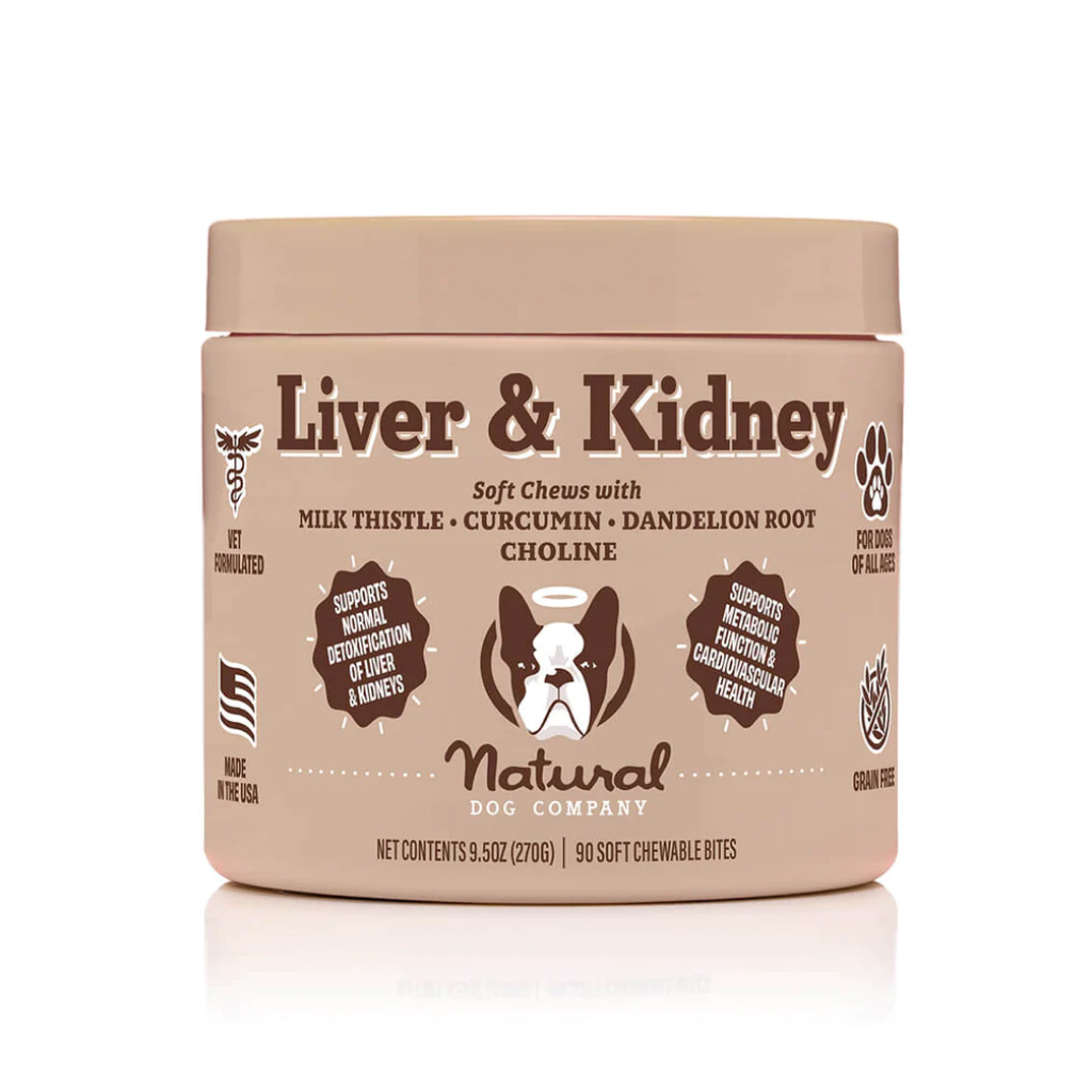 Natural Dog Company Liver and Kidney Chews, 90 count front image number null