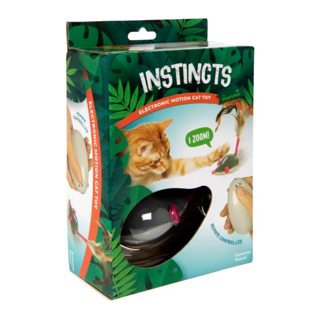 Instincts by SmartyKat Runaway Rascal Electronic Motion Cat Toy, 1-count image number null
