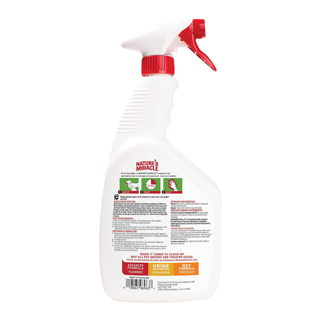 Nature’s Miracle Dog Stain And Odor Remover Spray, 32-oz image number null