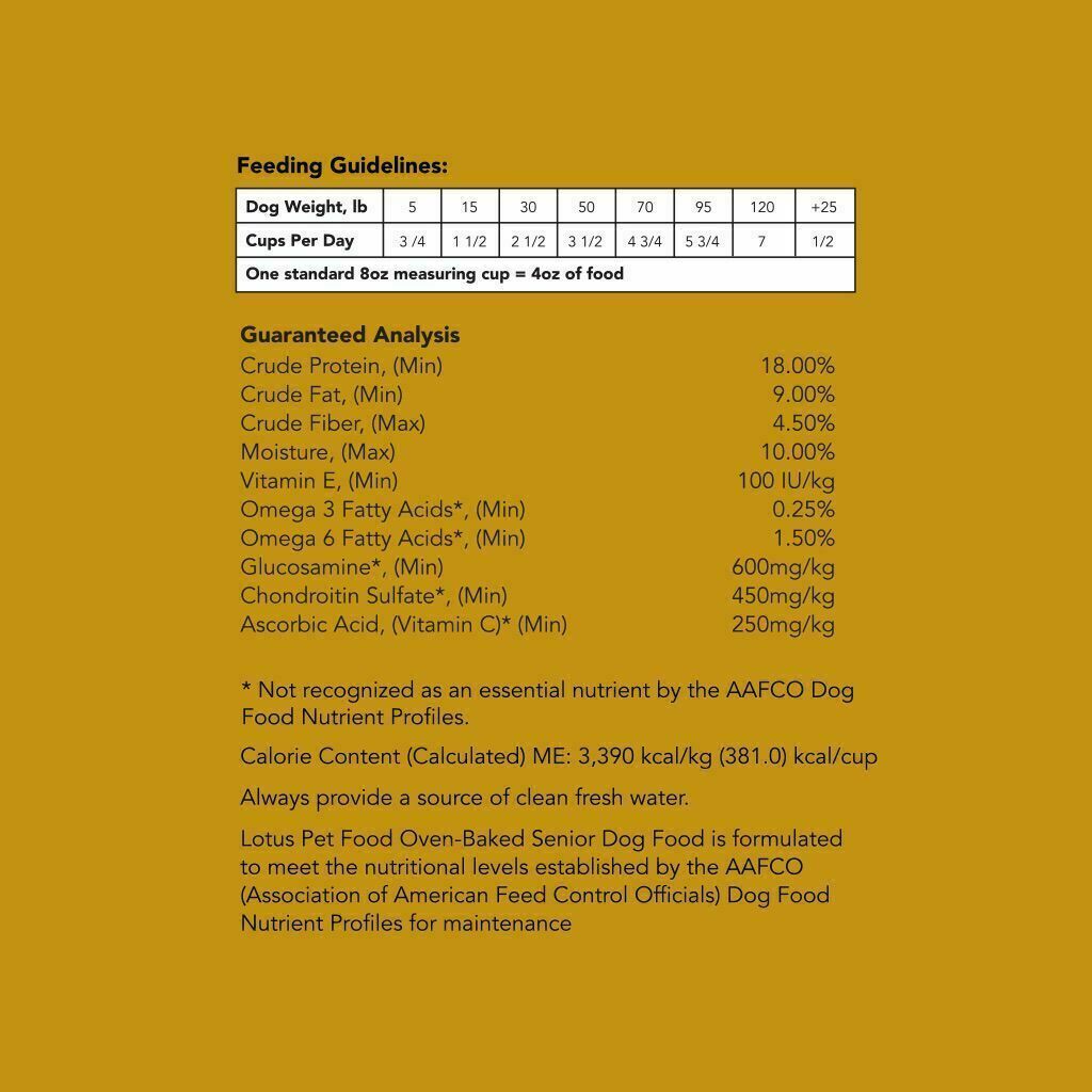 Lotus Good Grains Chicken Senior Special Needs Recipe Dry Dog Food, 25-lb image number null