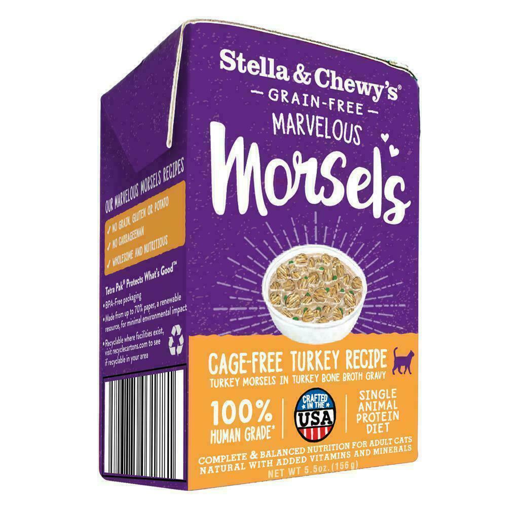 Stella & Chewy's Cat Marvelous Morsels, Cage Free Turkey Recipe, 5.5-oz image number null
