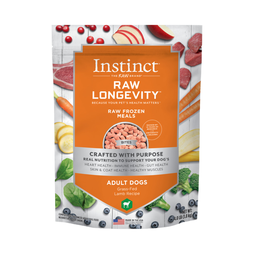 Frozen - Instinct Raw Longevity Raw Frozen Meals Grass-Fed Lamb Recipe For Dogs image number null