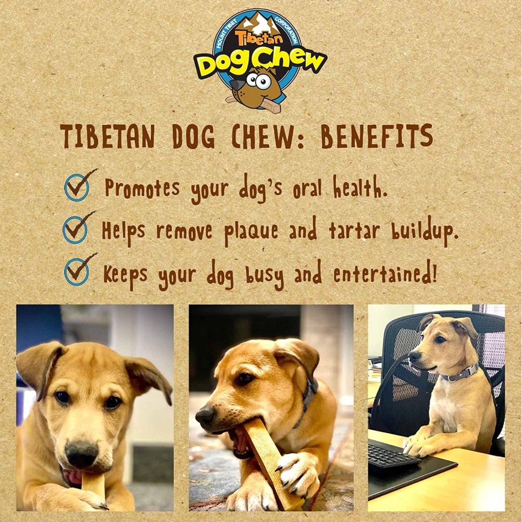 Tibetan Dog Chew Yak Cheese Stick Grain-Free Chew for Extra Large Dogs, 6-oz image number null