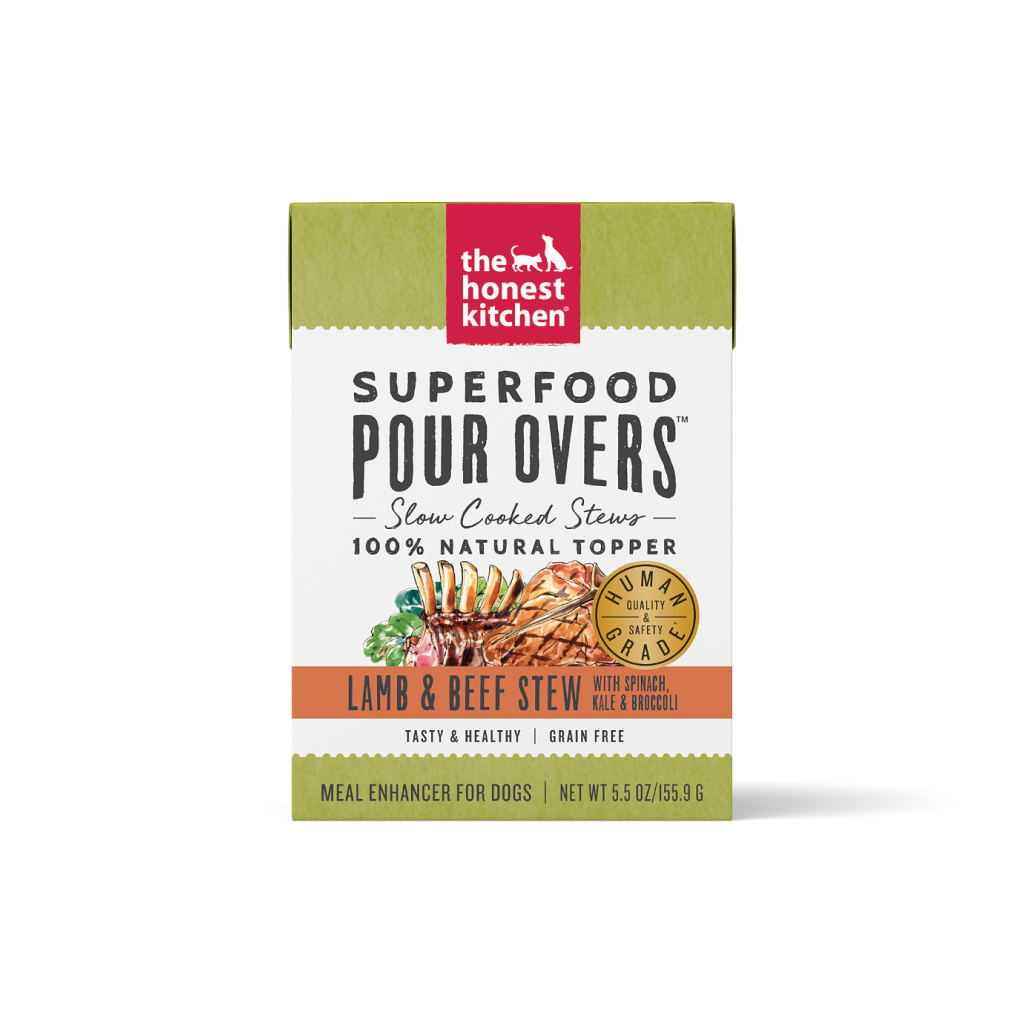 The Honest Kitchen Superfood POUR OVERS™ Lamb & Beef Stew with Spinach, Kale, & Broccoli, 5.5-oz image number null