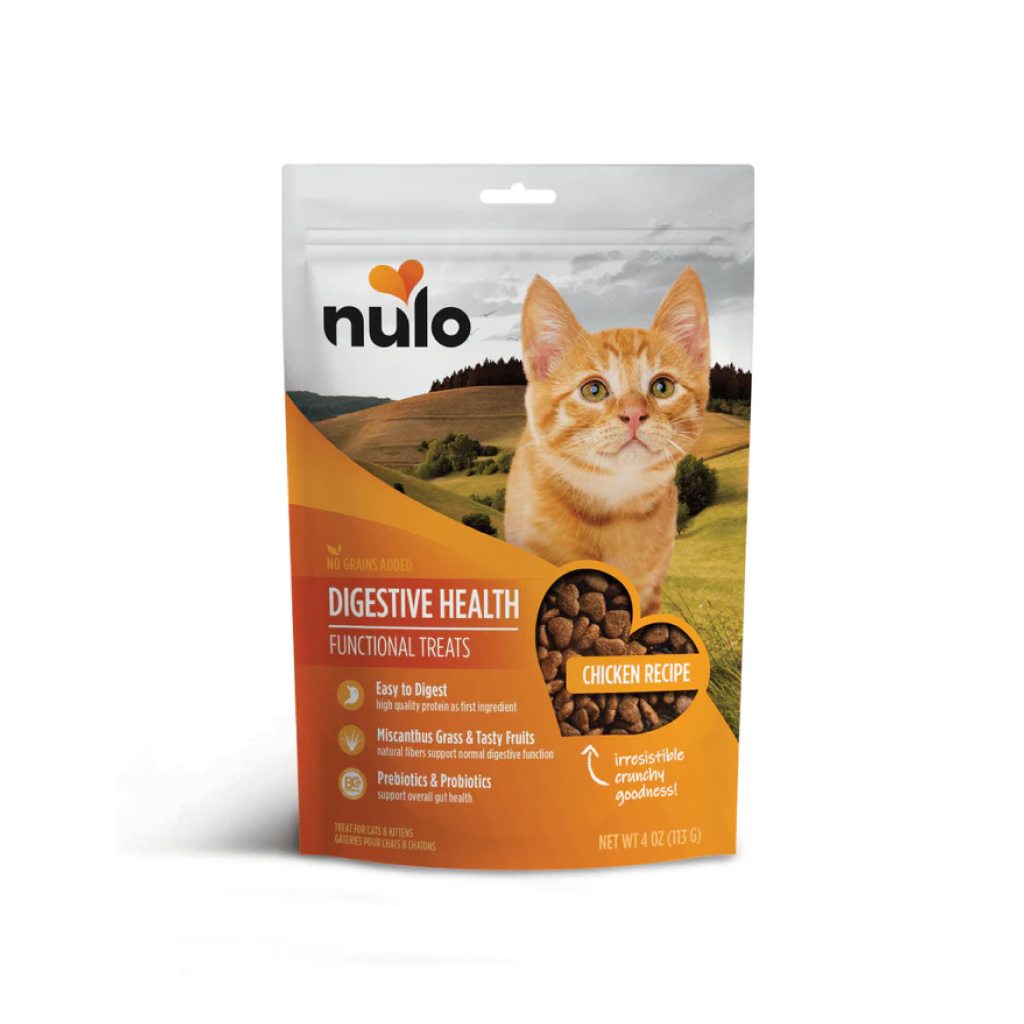 Nulo Digestive Health Chicken Recipe Grain-Free Crunchy Cat Treats, 4-oz image number null