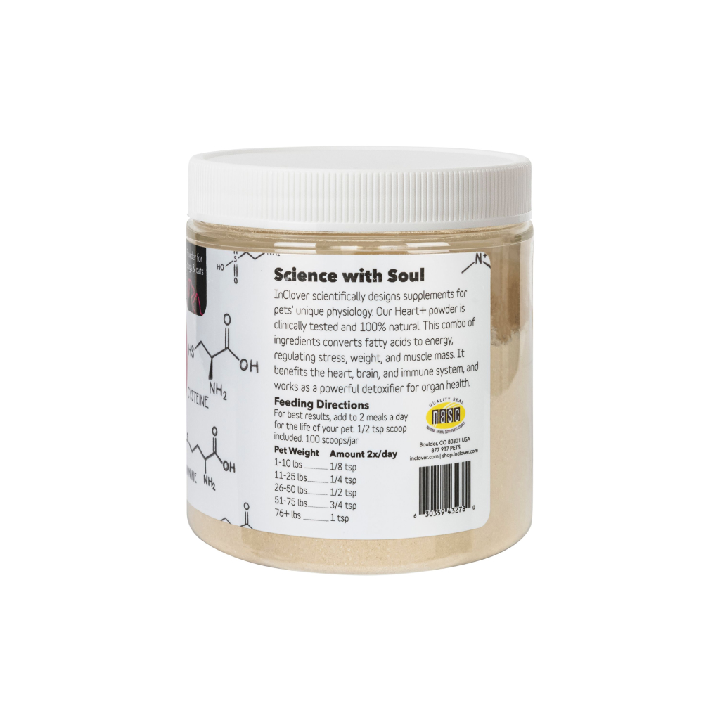 Inclover Heart+ - Muscle & Weight - Dog & Cat Supplement, 100g image number null