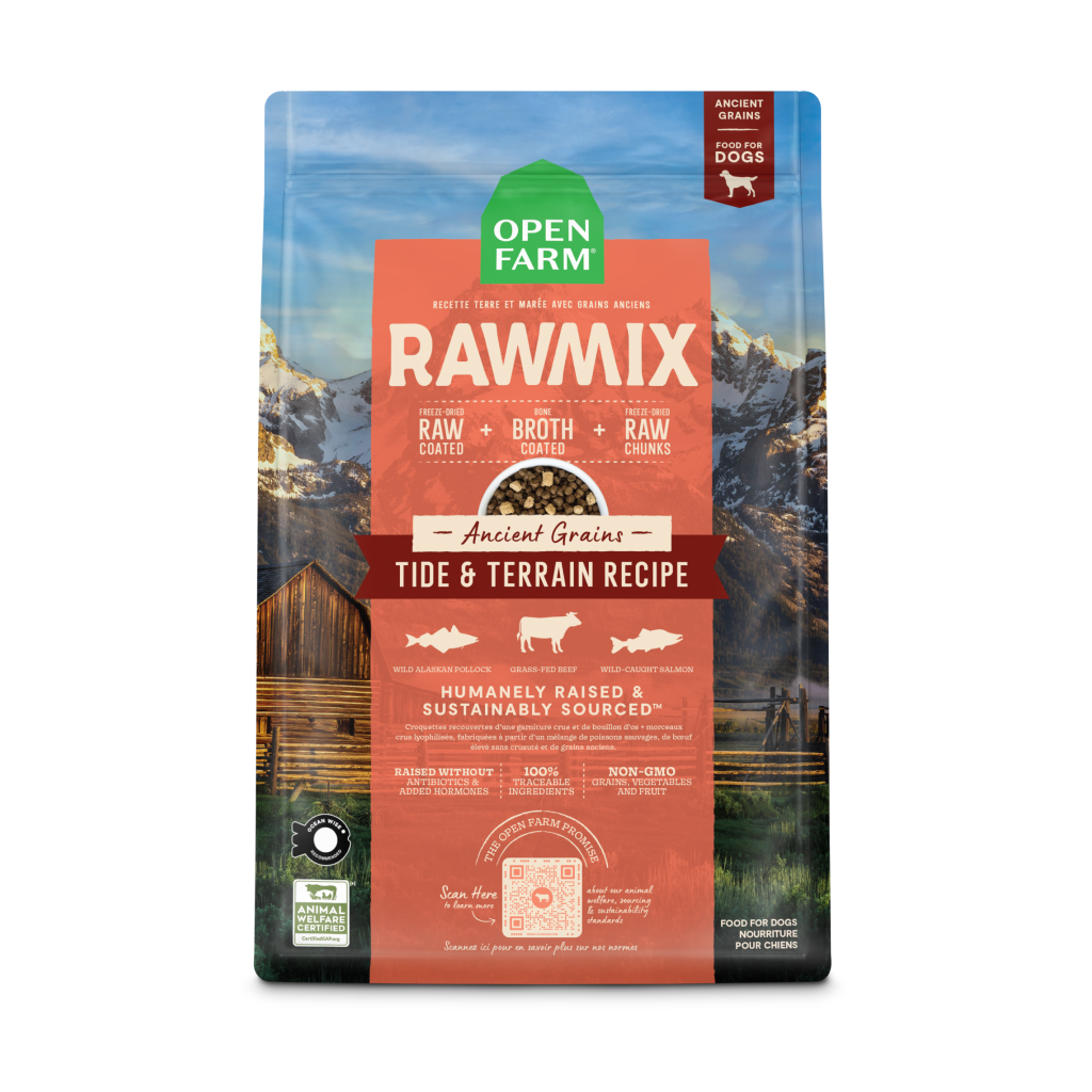 Open Farm RawMix Tide & Terrain Recipe with Ancient Grains Dry Dog Food, 20-lb image number null