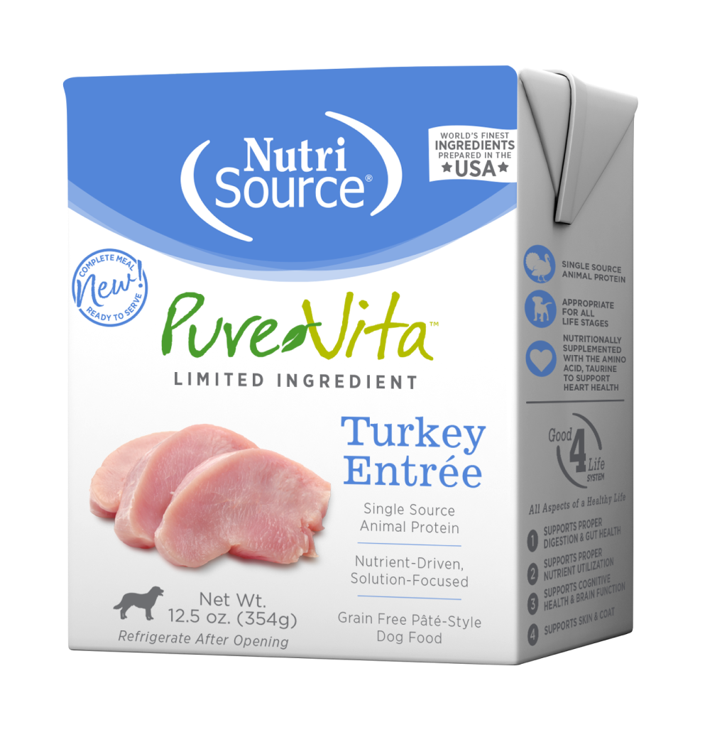 NutriSource PureVita Wet Dog Food - Turkey Pate image number null