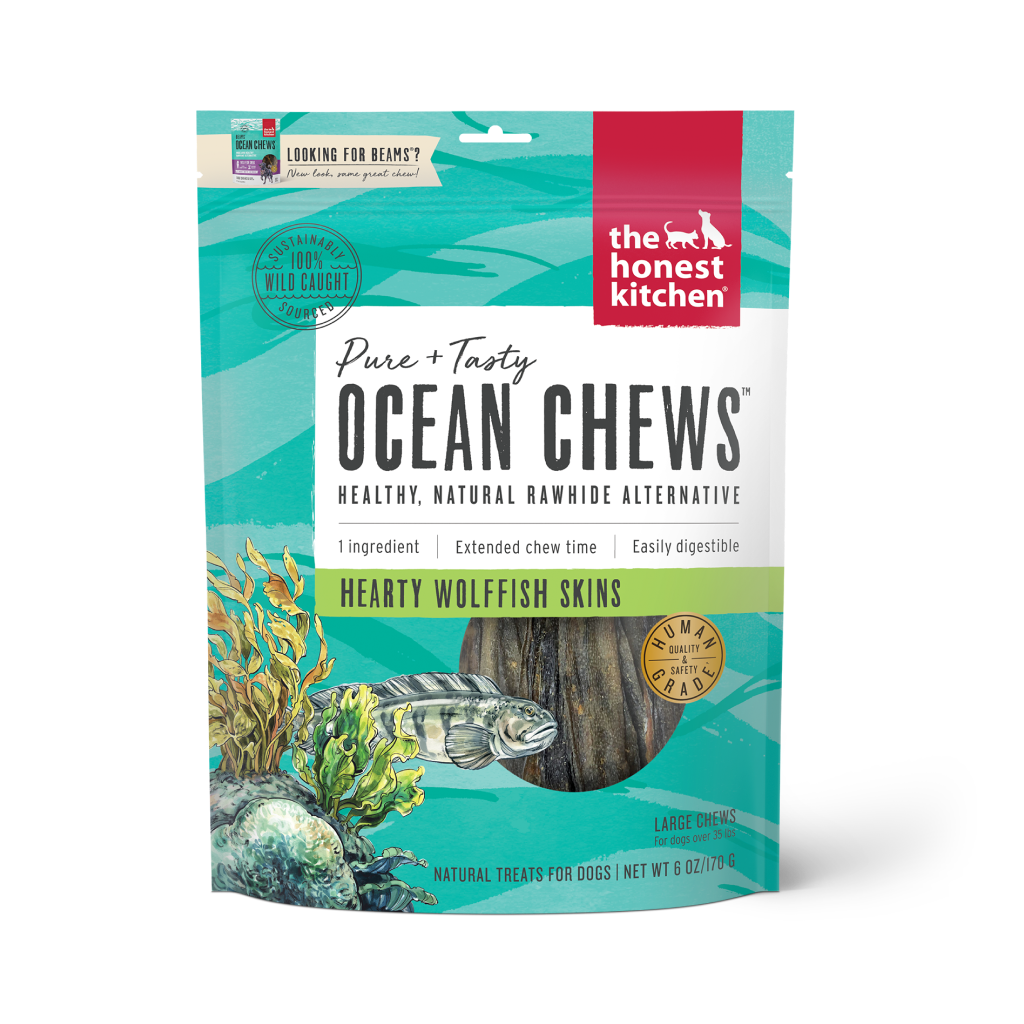 The Honest Kitchen Beams™ Talls - Wolffish Skin Dental Chews, 6-oz image number null