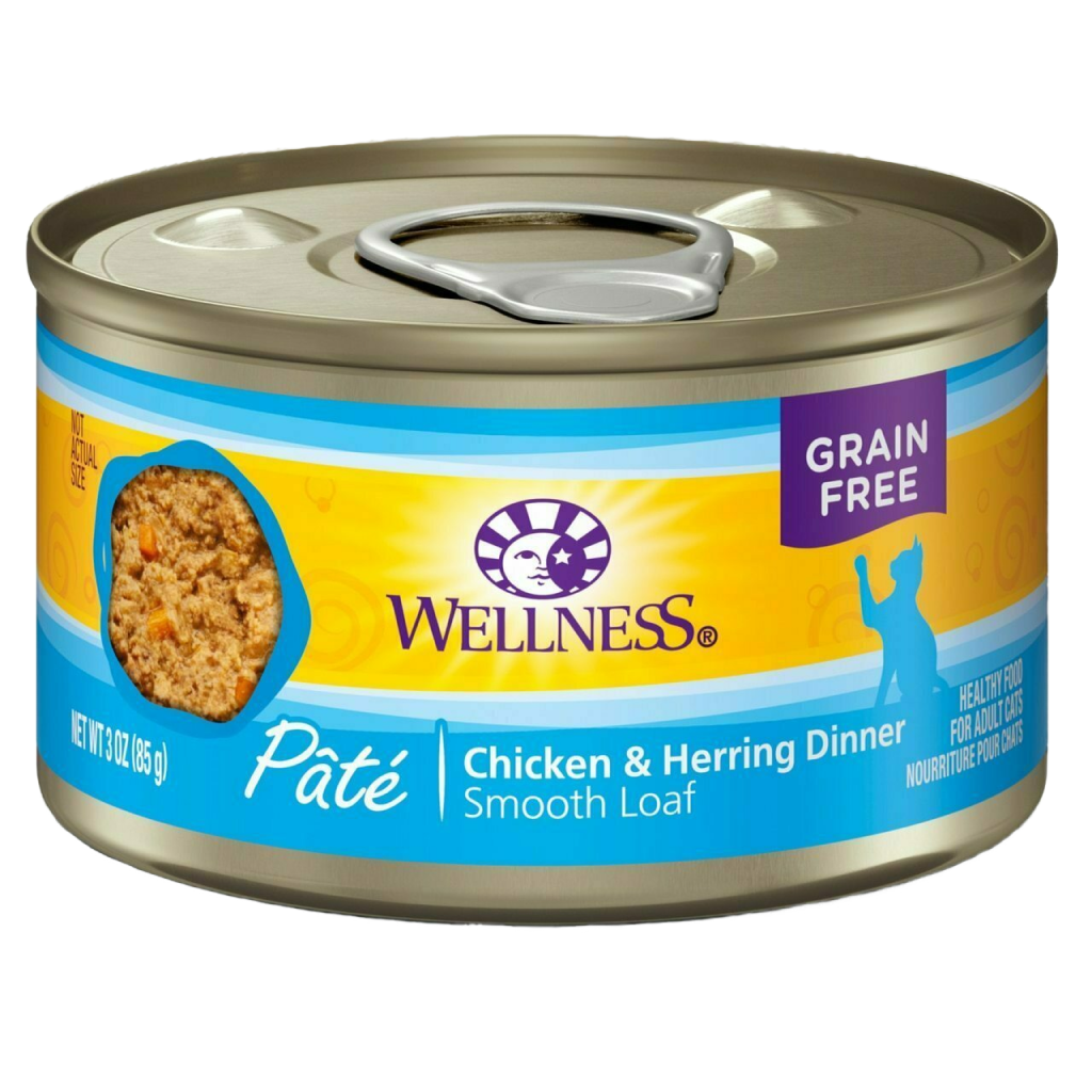 Wellness Complete Health Natural Grain Free Wet Canned Cat Food, Chicken & Herring image number null