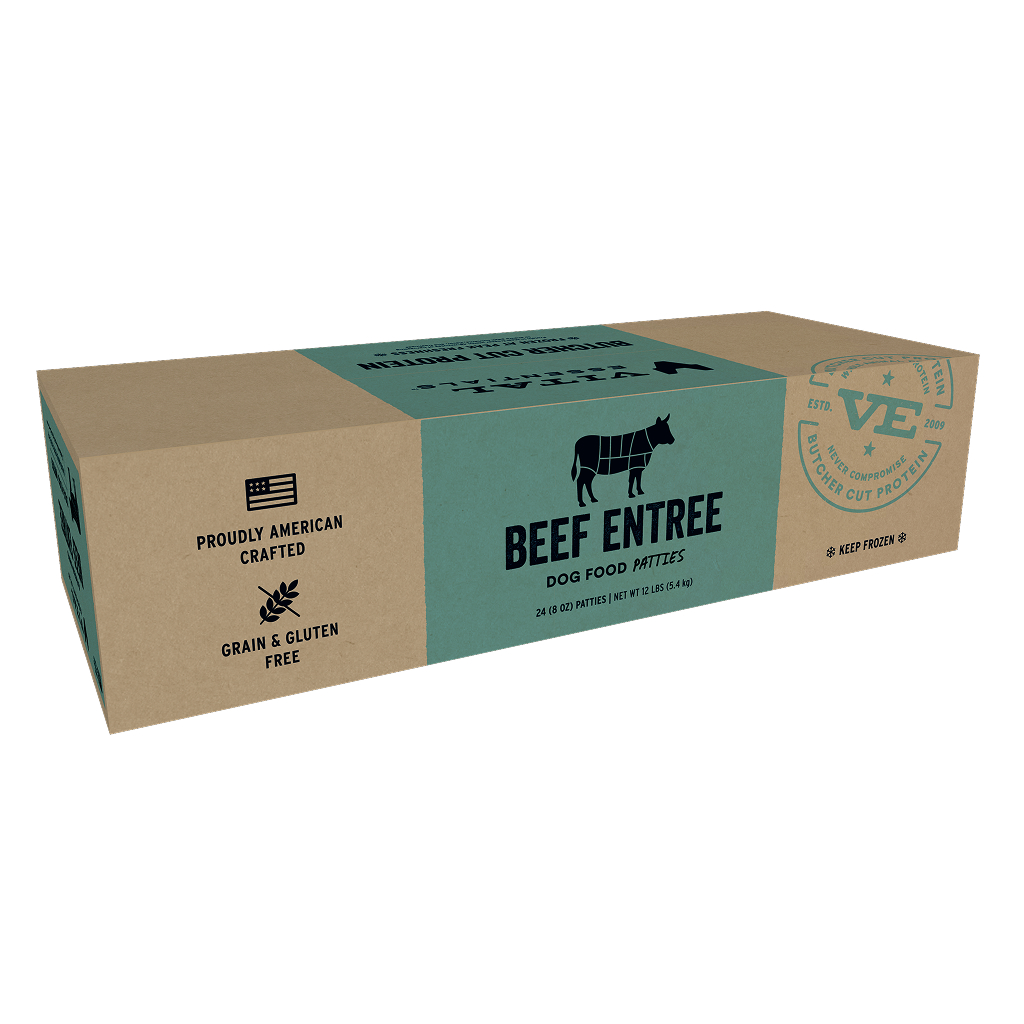 Vital Essentials Frozen Raw Beef Entree Dog Food Patties, 12-lbs image number null