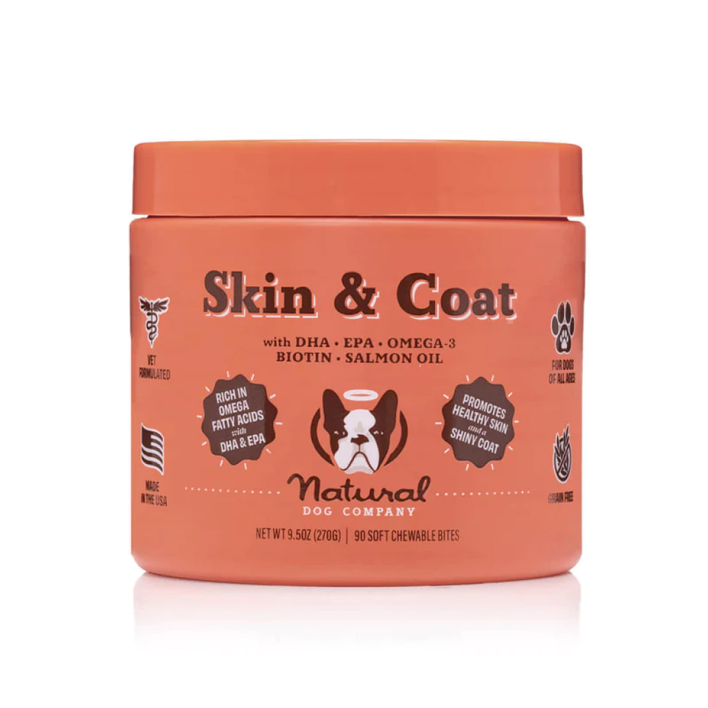 Natural Dog Company Skin & Coat Chews, 90 count front image number null
