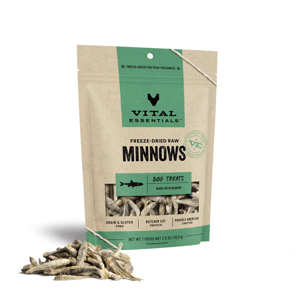 Vital Essentials Freeze-Dried Minnows Dog Treat, 2.5-oz image number null