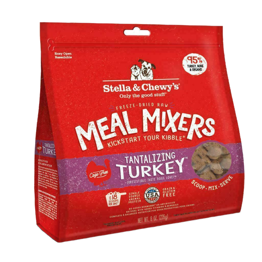 Stella & Chewy's Dog Freeze-Dried Raw, Tantalizing Turkey Meal Mixers, 18-oz image number null
