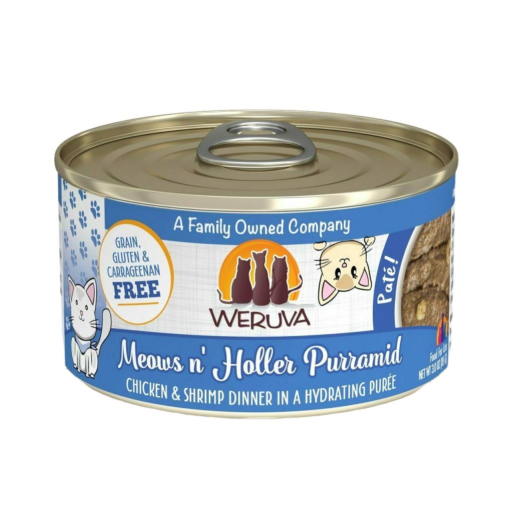 Weruva Classic Cat Pate, Meows N' Holler Purramid With Chicken & Shrimp image number null
