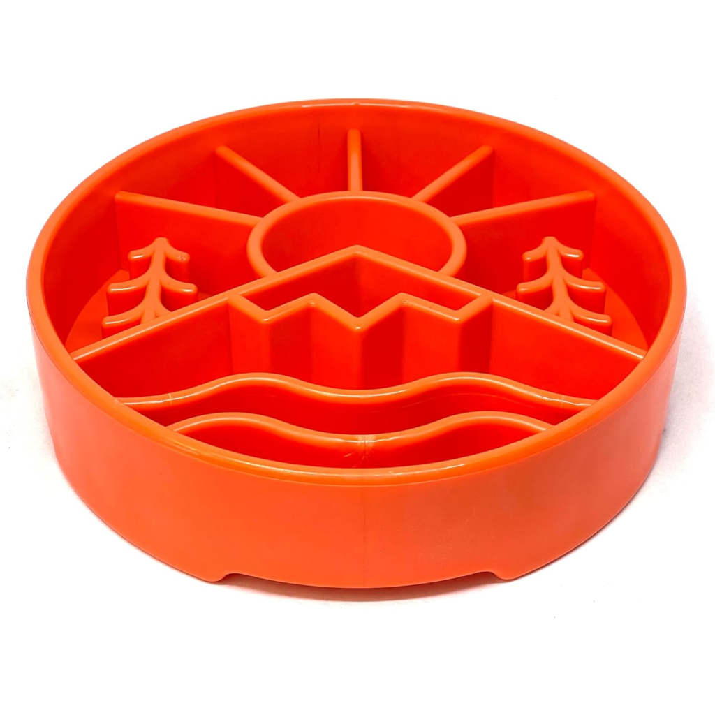 Sodapup Great Outdoors Enrichment Deep Slow Feeder Bowl, Orange image number null