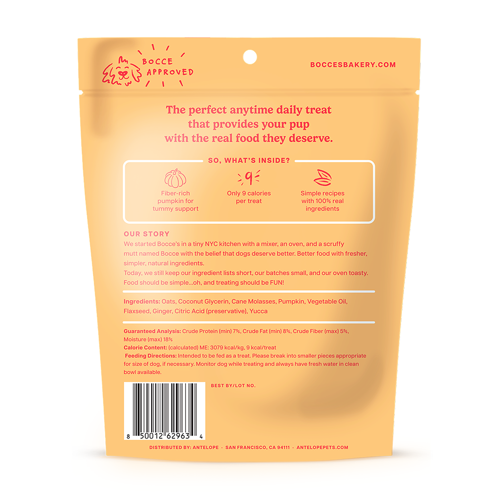 Bocce's Bakery Dailies Bye Bye Stinkies Soft & Chewy Dog Treats, 6-oz image number null