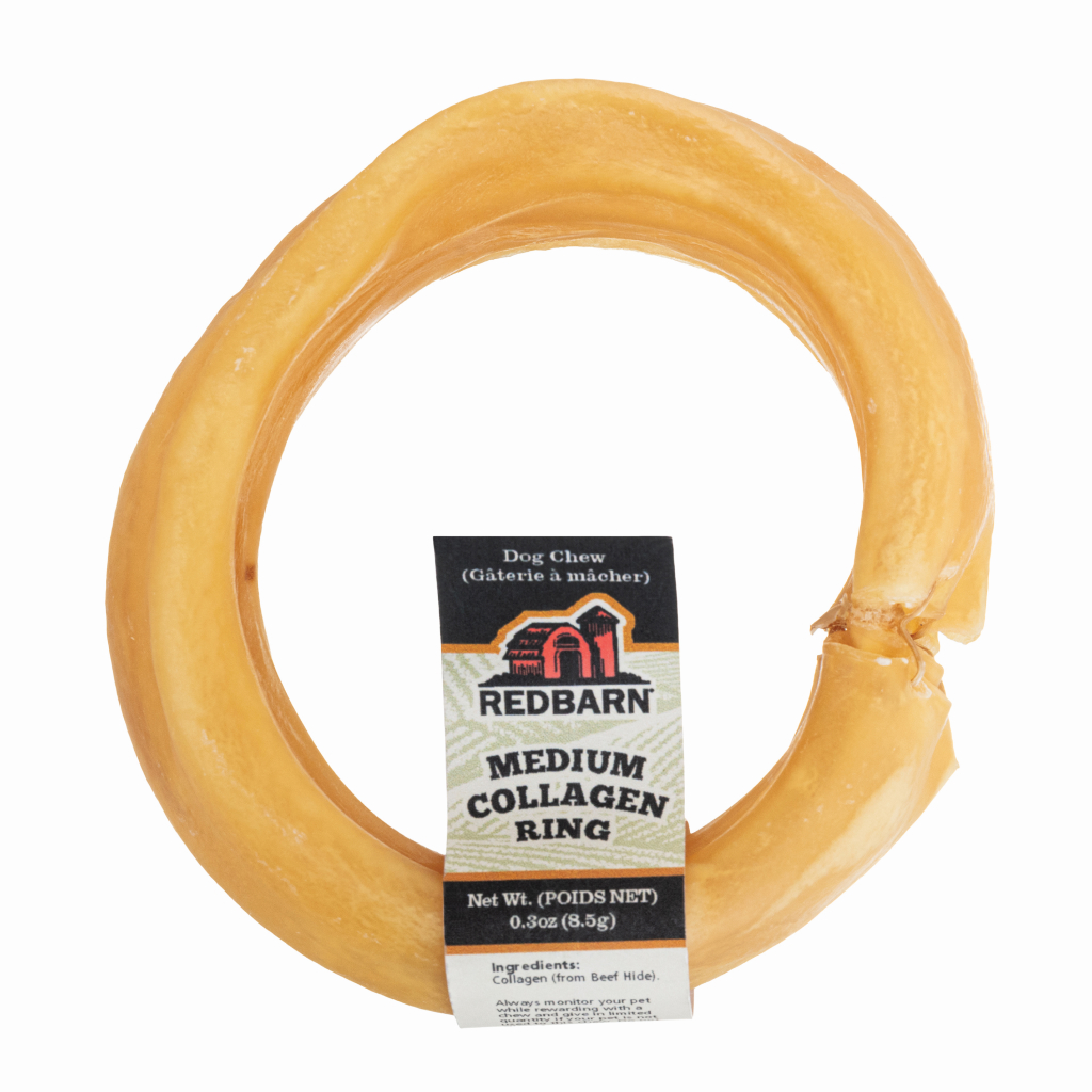 Redbarn Dog Medium Collagen Ring 3" Treat, 1-count image number null