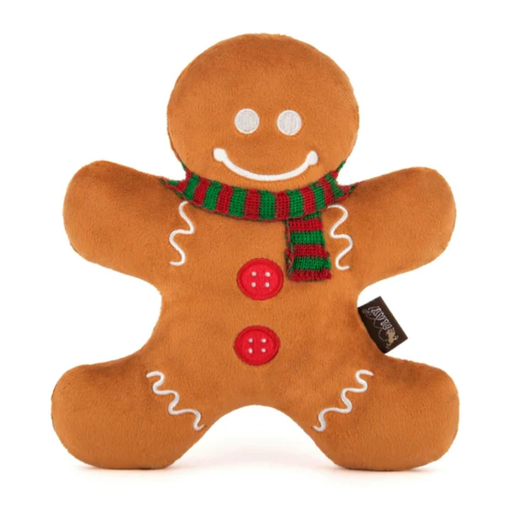 P.L.A.Y. Pet Gingerbread Man Holiday Plush Toy, 1-count image number null