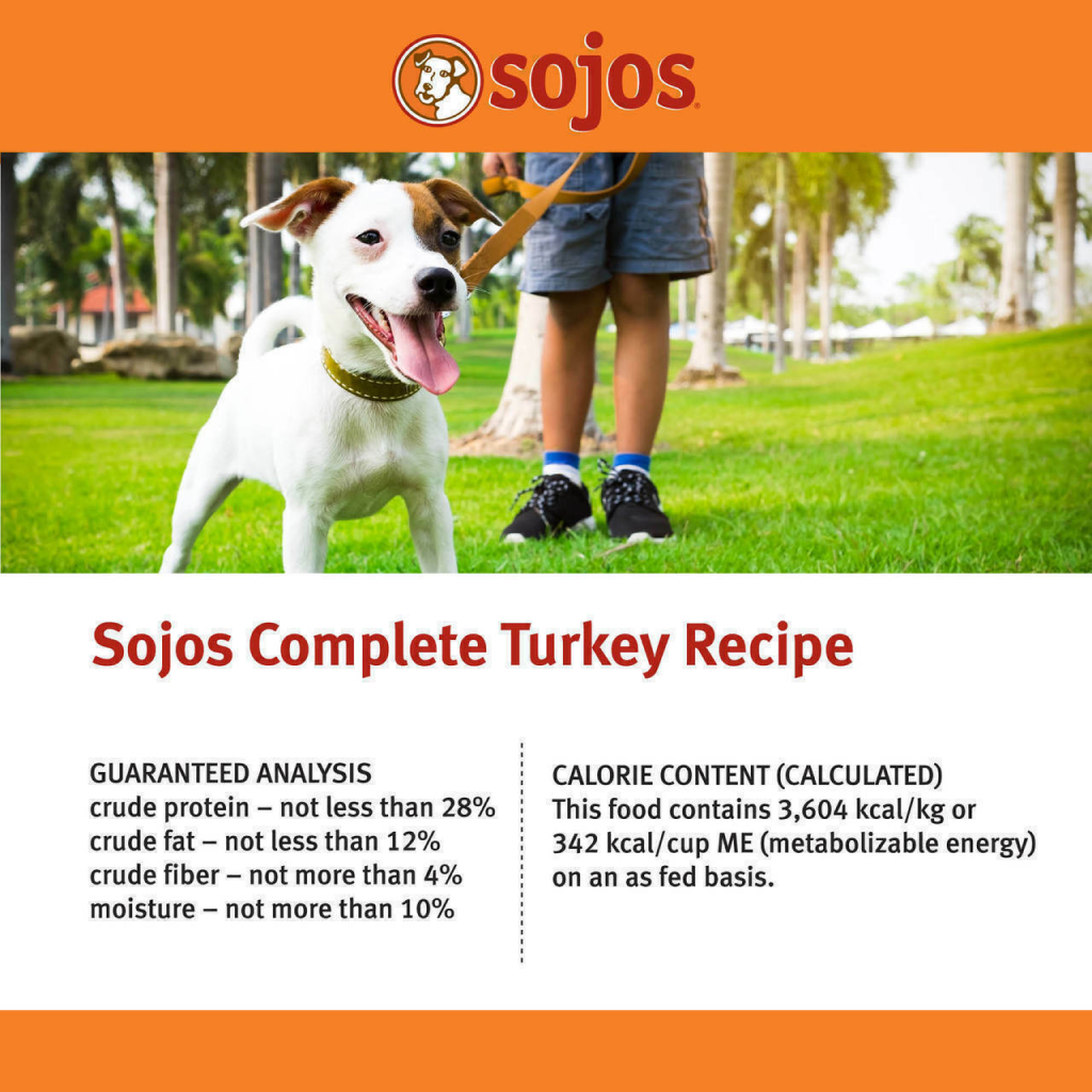 Sojos Complete Adult Dog Food - Turkey, 7-lb image number null