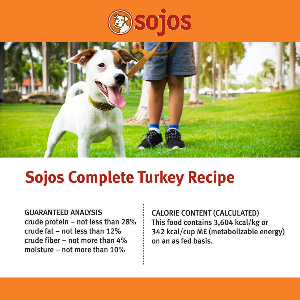 Sojos Complete Adult Dog Food - Turkey, 1.75-lb image number null