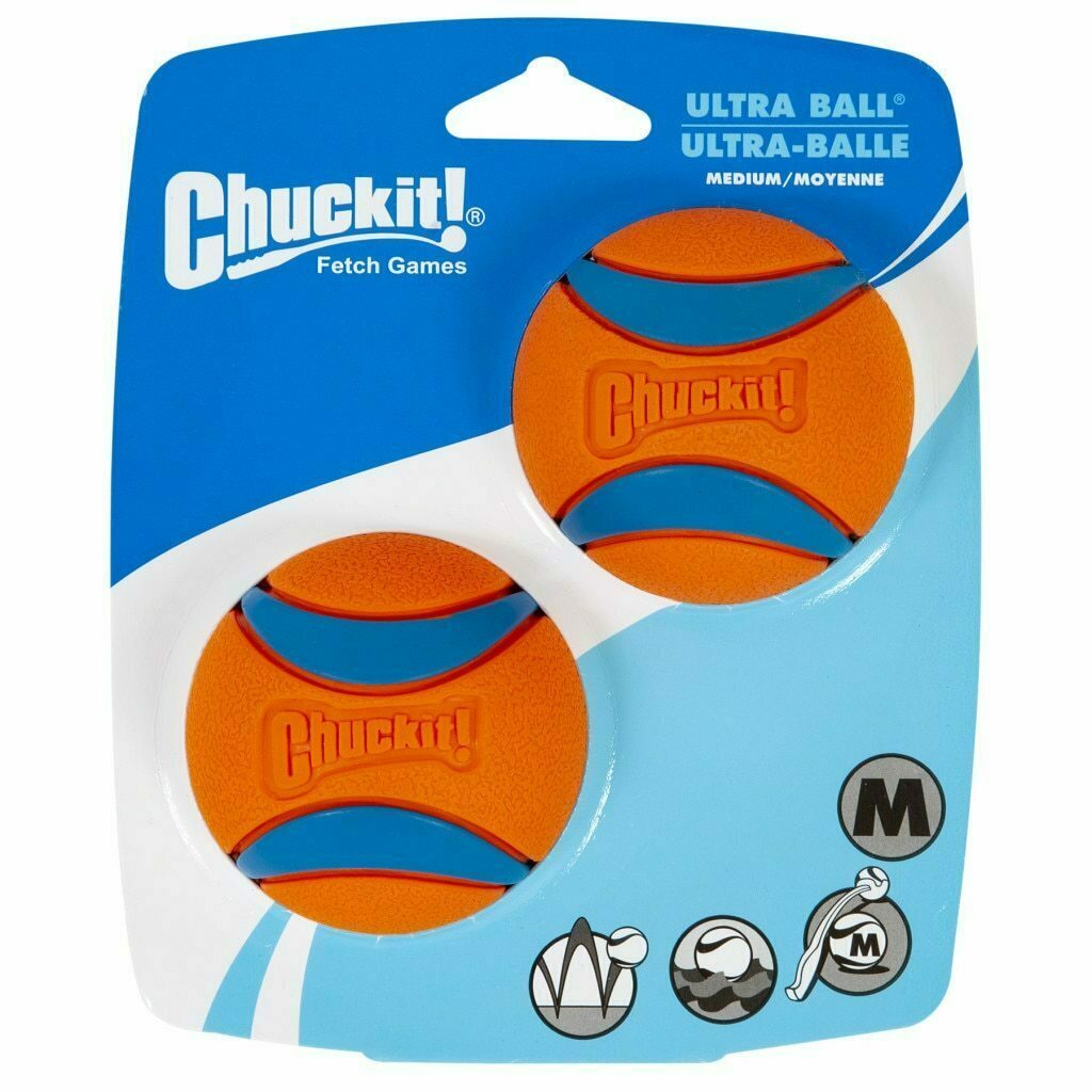 Chuckit! Medium Ultra Balls Dog Toy, 2-pk image number null