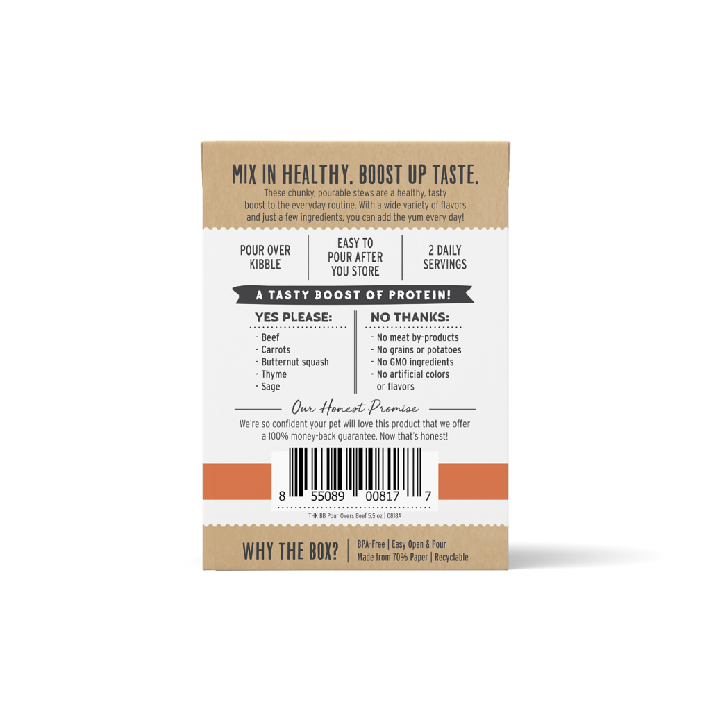 The Honest Kitchen Bone Broth POUR OVERS™ Beef Stew, 5.5-oz image number null