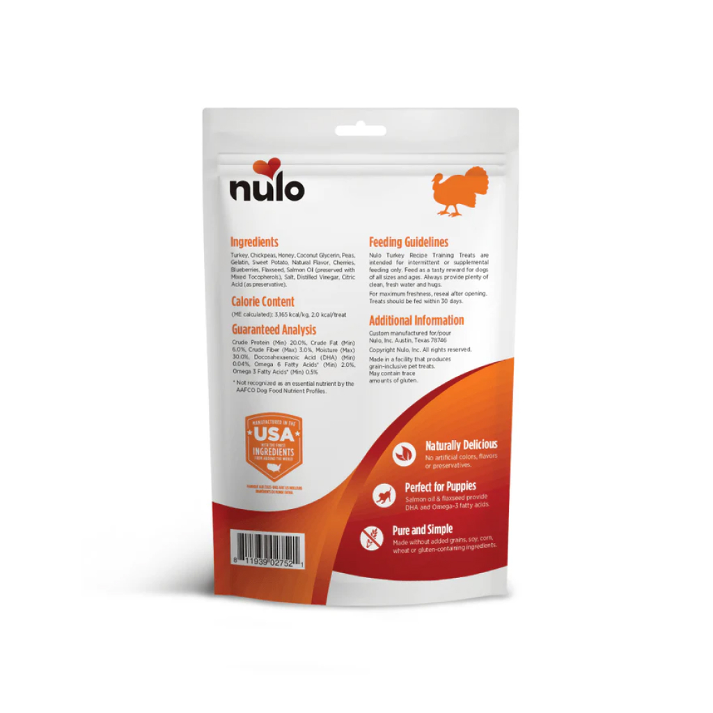 Nulo FreeStyle Grain-Free Turkey Grain-Free Dog Training Treats, 16-oz image number null