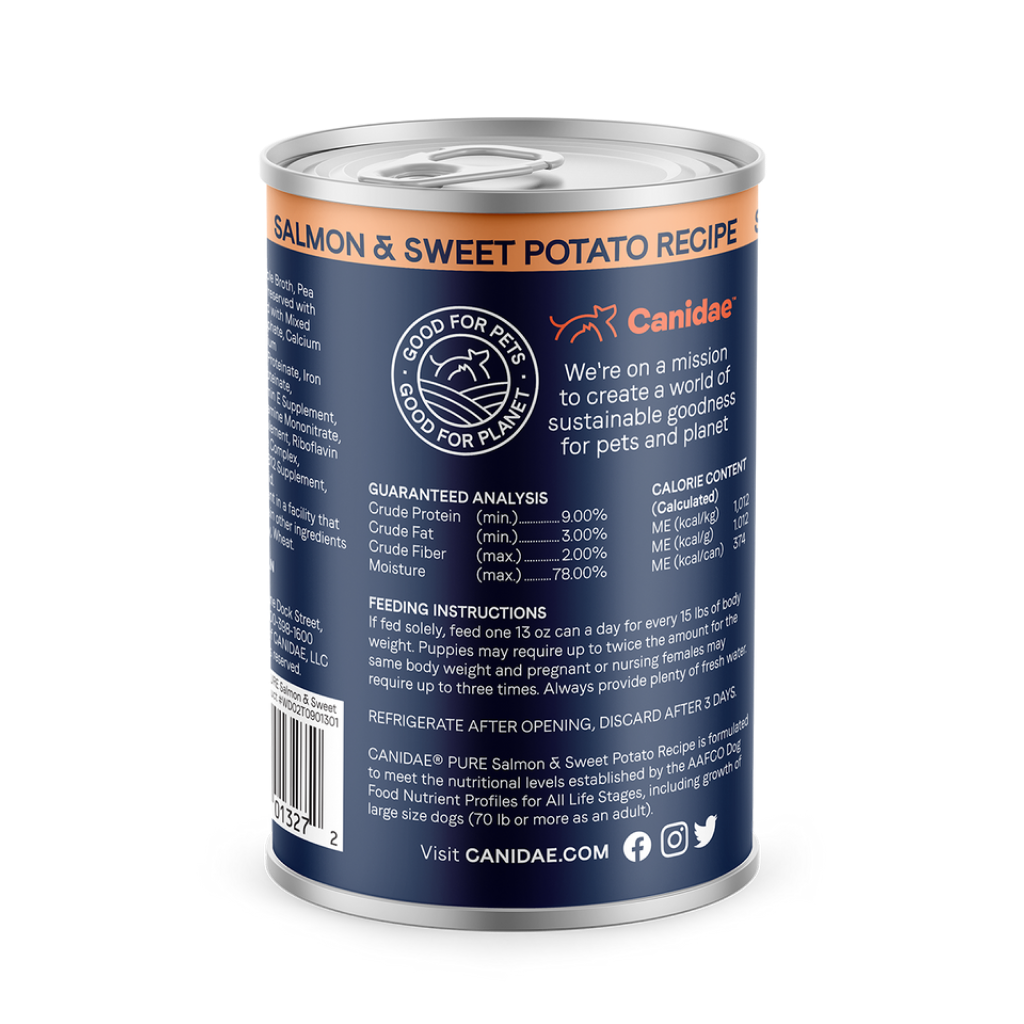 Canidae Grain Free Salmon & Sweet Potato Recipe Dog Can, 13-oz image number null