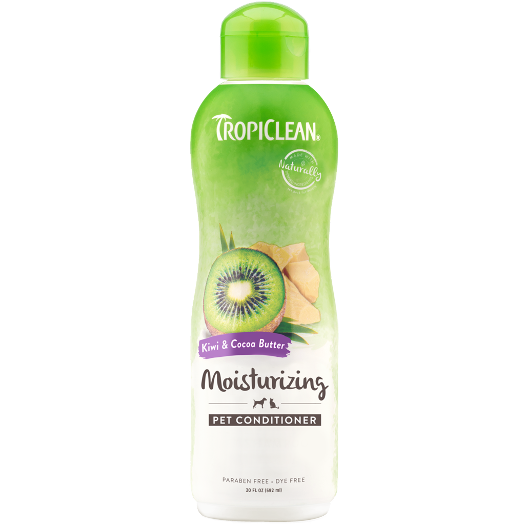 TropiClean Kiwi & Cocoa Butter Moisturizing Conditioner for Pets, 20oz image number null